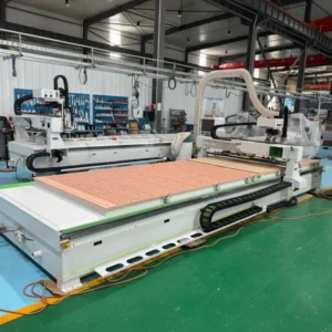 CNC Router for Panel Furniture Double Station Straight Row Tool Changer Woodworking Cutting Machine