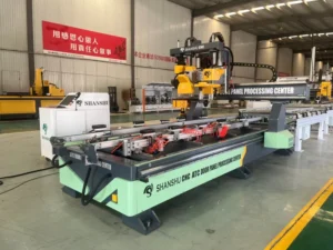 CNC Router with Automatic Tool Changer Wooden Door Lock Hole Hinge Slot Milling Mortising Machine