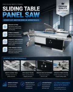CNC Wood Cutting Panel Saw Woodworking Machine Cabinet Making Easy Operate Bearing 0 45 90 Degree High Precision OE Dust Cover