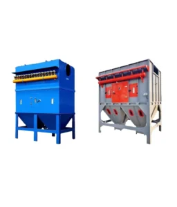 Carbon Steel Silo Top Dust Collector For Cement Silo Concrete Batching Plant Pulse Bag Filter 1.5kW Power Dust Removal