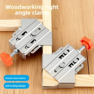 Carpentry Right Angle Clamp 90 Fixing Tool Stainless Steel Clip Wood Panels Cabinets Quick Release Fastener Frame Mounting