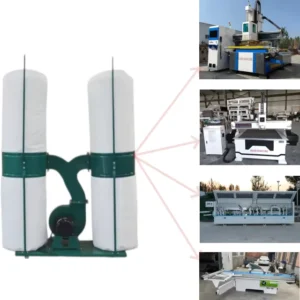 Centralized Dust Collection System with Motor Driven Vacuum Cleaner Industrial Dust Collectors 3kW Power Options
