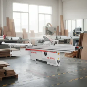 China Factory Direct High Precision Sliding Table Saw 45°Wood Cutting Panel Saw for Furniture Making
