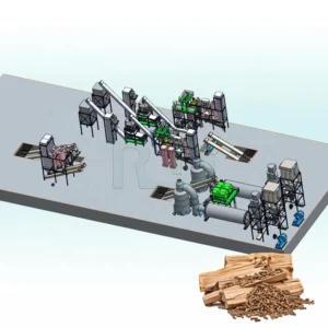 China Factory Offered Big Capacity Biomass Fuel Wood Pellet Production Line With Factory Price