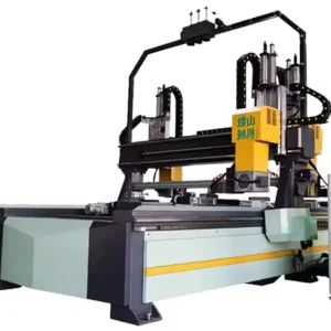 China Factory’s Precision Auto Door Panel Four Sides Edge Cutting Band Saw with 3D CNC Woodworking Engraving Vertical Heavy Duty