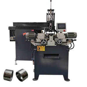 China Professional Automatic Double End Metal Pipe Rod Solid Bar Chamfering Machine Connectable Cutting Machine Manufacturer