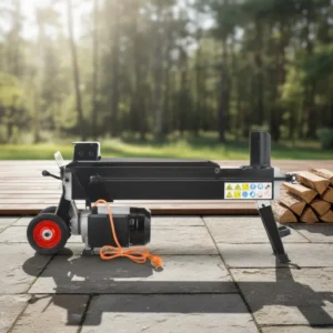 Chop Saw Hydraulic Log Cutter and Splitter Firewood Processor with Motor Engine Gear 2.2kw 1-2t/h Capacity