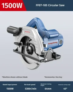 Circular Saw 9 Inch Woodworking Handheld AC Powered Portable Cutting Machine Household Model M1Y-FF02-185