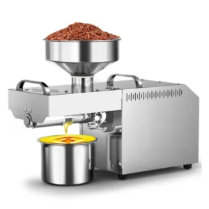 Cold Press Oil Machine 220V Stainless Steel Presser for Nut Seed Home Kitchen Use