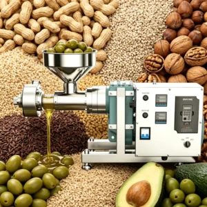 Commercial Cold Press Oil Press Machine 15-20kg/h Automatic High Oil Yield Olive Screw Oil Extractor Small Farm Food