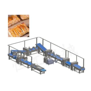 Commercial Croissant Production Line, Butter Croissant Frozen Laminated Dough Maker Machine