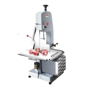 Commercial Meat Cutting Machine Automatic Electric Butcher Chicken Meat Bone Band Saw Machine Stainless Steel 304 15m/s