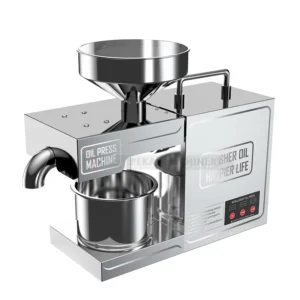 Commercial New Cold Hot Press Oil Press Machine High Capacity 6kg h Energy Saving Screw Extractor Peanut Almond Soybean
