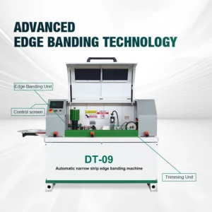 Compact Automatic Narrow Board Edge Bander for MDF Plywood Melamine Woodworking Machine