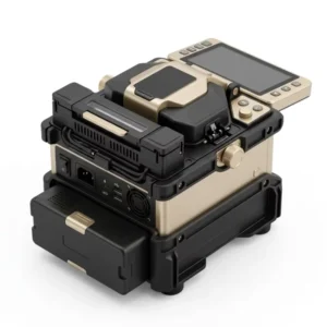 Compact Lightweight 300T Fusion Splicer Small Size Portable Optical Fiber Splicing Machine