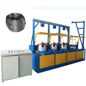 Construction Continuous Working Low Carbon Steel Wire Rod Drawing Machine Fully Automatic PLC Control 11-18.5KW Motor For Thick