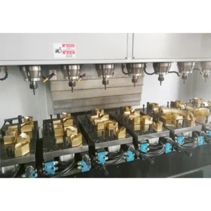 Copper Parts CNC Peeling Machine TAIWAN SYNTEC System Man machine Interface CNC Vertical 8 Axis Surface Drilling Milling Machine