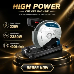 Cordless Cut Saw 355Mm Industrial Electric Brushless 4000 RPM 2380W DIY Metal Steel Cutting Portable Construction Equipment