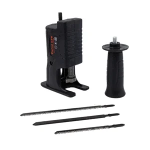 Cordless Saw Drill Attachment Portable Reciprocating Saw Attachment Adapter with 15pcs Blades