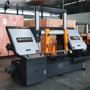 Customized Extra wide GB4250 70 Industrial grade High Precision Metal Cutting Band Saw Machine