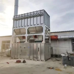 Cyclone Dust Collector 99.99% Dust Removal Efficiency Auto Pulse Jet Cleaning System Galvanized Plate Material