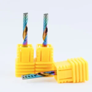 DLC Coated 1 Flute Milling Cutter Single Edge Endmill Carbide CNC Tool Alloy Cutting Router Bit