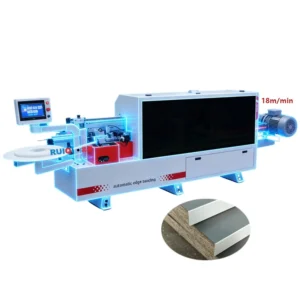 DW330 Automatic Edge Banding Machine Pre Milling Arc Trimming Enlarged Glue Pot Capacity 1500W Large Transmission Motor