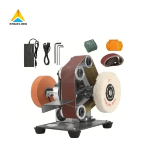 Desktop Mini Belt Sander Electric Polishing Machine for Woodworking Knife Grinding Sharpening DIY Tool Bench Sander