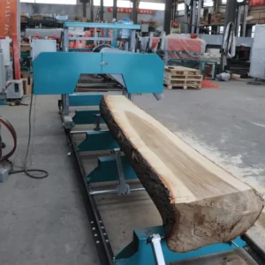 Diesel Engine Portable Industrial Chainsaw Fully Automatic Wood Horizontal Band Sawmill Machine Hydraulic