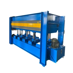 Door Laminating Hot Press Machine 4*8ft Furniture Wood Hot Press 200T 5 Layers Face Veneer Laminating Hot Press