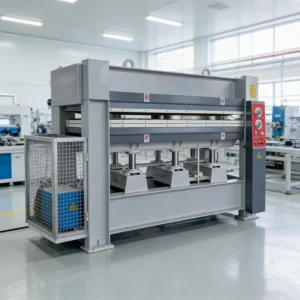 Double Deck Hot Press Machine Heavy Duty Hydraulic Heating Press for Wood Panel Surface Lamination
