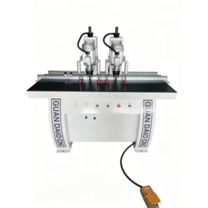 Double Heads Woodworking Spindle Boring Machine Hinge Drilling Machine