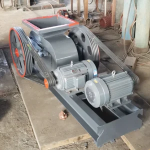 Double Heavy Duty Hydraulic Roll Crusher High Efficient Hydraulic Double Roller Crusher Machine for River Stone Sand Making