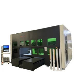 Double Table CNC Router Machine 5 Axis Automatic CNC Center PTP 360 Degree