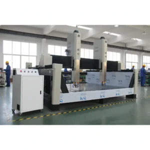 Dual Head CNC Router Stone Carving Machine Servo Motor 15kw Power 220V 380V 1000mm Max Cutting Thickness 3000mm Max