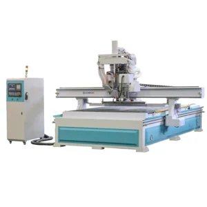 Dual Head Heavy Duty CNC Router with Wooden Saw Machine With Vertical Blades for Wood Plate