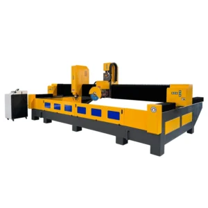 Dual Head Roman Pillar Column 4 Axis Cnc 3D Stone Router Machine with Vertical Blades for Marble Granite