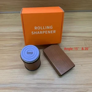 Dual Sided 15 20 Degrees Wood Rolling Knife Sharpener Diamond Knife Sharpening Kit Tumbler Replace Grinding Disc For Sharp Knife