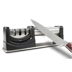 Durable Restore and Polish Blades Manual 3 Stage Kitchen Knife Sharpener