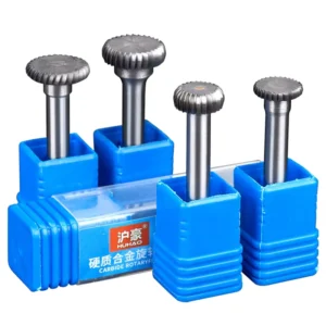 Durable T Type Alloy Burr Rotary Cutters Files Carbide CNC Machine Tools Burr Cutters for Impeller Path Polishing