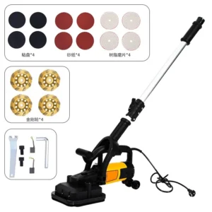 Dust Free Four Head Grinder 110v 220v Handheld Concrete Floor Grinder Floor Sander with Handrail