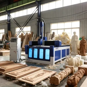 EPS CNC Foam Cutter CNC Foam Cutting Router 4 Axis 5 Axis Wood Milling Machine 3D Making Sculpture Mould Machine
