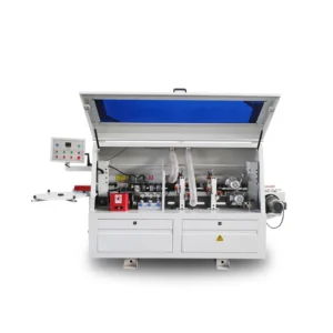 Economic Semi Automatic Edge Banding Machine with Manual End Trimming Manual Gluing Core Motor PLC Engine Components