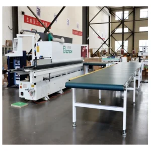Edge Banding Machine Connecting Wood Panel Board Line High Efficiency Return Belt Roller Conveyor for Edge Bander