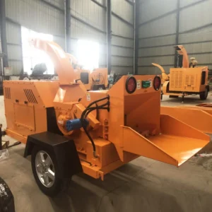 Efficient Wood Chipper Mobile Wood Shredder Machine High Efficiency Wood Crusher for Farm Orchards Use