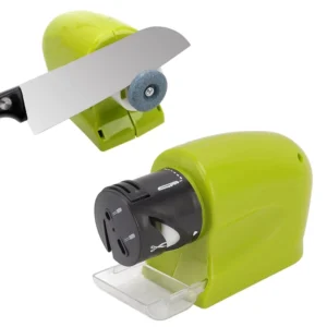 Electric 3 in 1 Fast Sharpening Kitchen Knife Sharpener Includes Scissors and Screwdriver