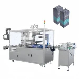 Electric Automatic 3D Cellophane Box Overwrap Machine with PLC Control for Food Beverage Chemical Applications