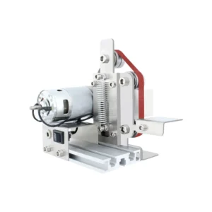 Electric Belt Sander DIY Polishing Grinding with Fixed Angle Sharpening Adjustable Speed Belt Grinder for Metal Woodworking
