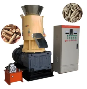 Electric Biomass Wood Pellet Making Machine with Engine Pump Motor High Productivity 700-1000kg/h Capacity
