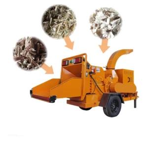 Electric Disc Wood Chipper Shredder Machine with Motor & Gear High Productivity